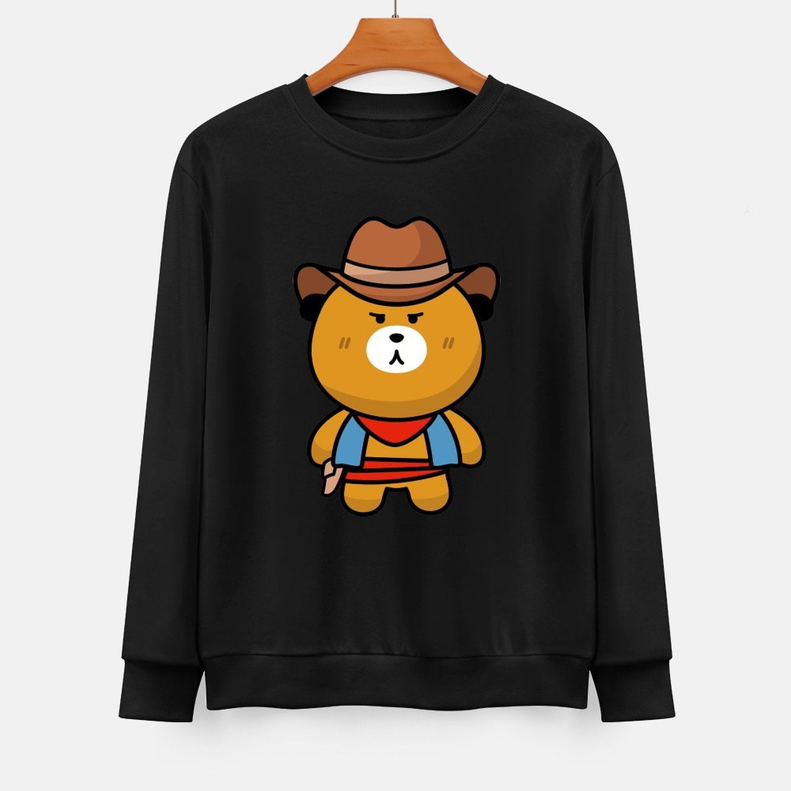 Front Patterned Long Sleeve TopClassic Fit EverydayComfort